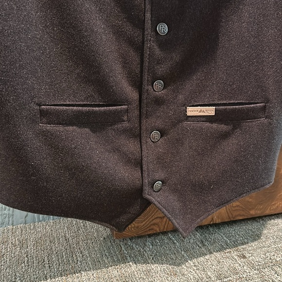 Powder River Outfitters Panhandle brown wool vest - M - Picture 3 of 5